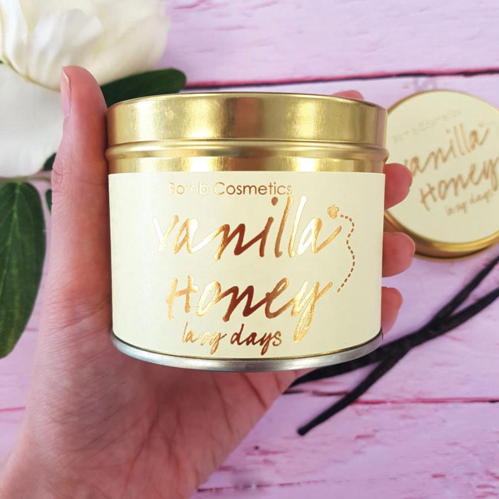 Bomb Cosmetics Vanilla Honey Tin Candle Extra Image 1